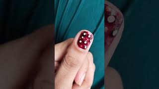 Brown colour unique nail art design naildesigns nailtutorial shortfeed nailhacks [upl. by Ayardna]