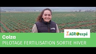 Expérimentation  fertilisation colza sortie hiver 2024 [upl. by Wadell]