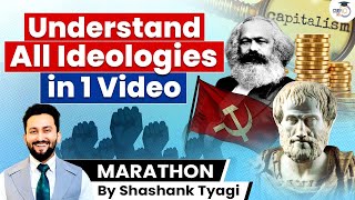 Capitalism  Communism  Socialism  Marxism amp Ideologies  UPSC [upl. by Mccutcheon419]