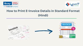 How to Print EInvoice Details in Standard Format Hindi [upl. by Mollee]