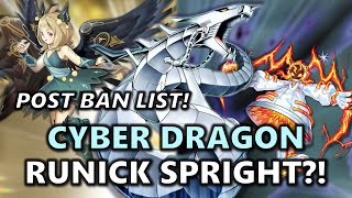 Runick Spright CYBER DRAGON Deck Profile POST JANUARY BAN LIST  Going First Option December 2023 [upl. by Adriano]