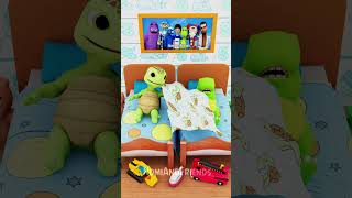 Who Gets the Blanket 🛏️🐢🦖 funny shorts [upl. by Trula]