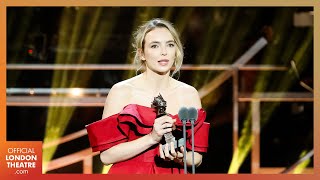 Jodie Comer wins Best Actress  Olivier Awards 2023 with Mastercard [upl. by Arracot]