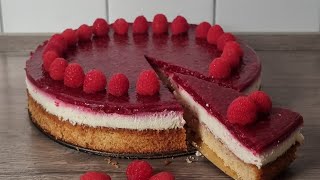 Himbeer Sahne Torte  Unglaublich leckere Torte [upl. by Worrad]