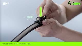 Valeo Wiper Blade AllinOne quotHow to Fitquot guide for Pinch Tab for BMW [upl. by Anaz]