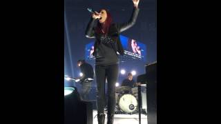 Jen Ledger of Skillet singing Oceans Winter Jam 2015 Springfield MO [upl. by Auqinu]