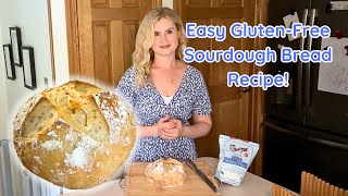 Easy GlutenFree Sourdough Bread Recipe [upl. by Ellebasi]