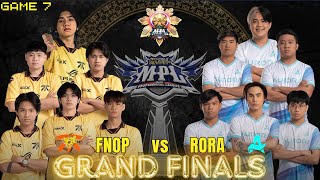 FNOP vs RORA  MPL PH S14  GRAND FINALS  GAME 7 [upl. by Noremmac229]