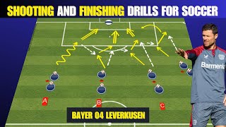 Shooting and Finishing Drills for Soccer  Bayer 04 Leverkusen [upl. by Adnilem]