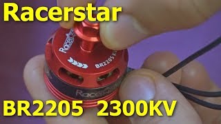 Racerstar BR2205 2300KV  Brushless Motor Unboxing Specs [upl. by Onnem]