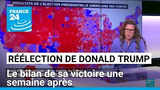 Réélection de Donald Trump  le bilan de sa victoire une semaine après • FRANCE 24 [upl. by Wareing]