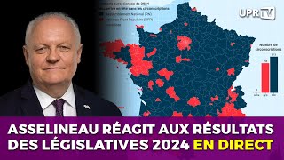 Asselineau réagit aux résultats des législatives 2024 EN DIRECT [upl. by Leif]