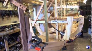 Fitting planks on a clinker vessel small boats  Part 3 [upl. by Tapes]