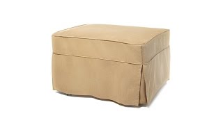 Castro Ottoman with Mattress and Slipcover Pearl [upl. by Stoll]