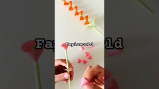 Beautiful flowers using chart paperdiy paper artandcraft [upl. by Anenahs]