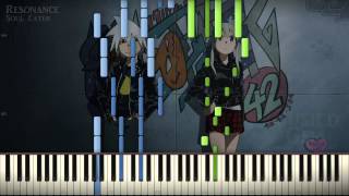 Synthesia Tutorial Soul Eater  Resonance  Hard Piano Solo [upl. by Nadine]