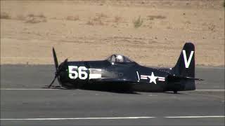 GIANT SCALE F8F BEARCAT GREAT FLIGHT CRASH LANDING SCALE MASTERS 2024 [upl. by Akins]