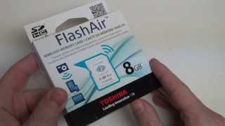 Toshiba FlashAir Wireless SD card Unboxing [upl. by Polk]