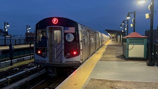 IND Culver Line Manhattan Coney Island and Kings Hwy bound F Trains  Avenue P [upl. by Lazos]