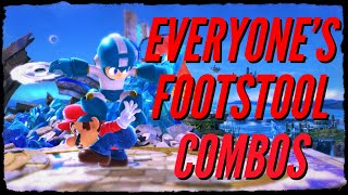 FOOTSTOOL COMBOS WITH EVERY CHARACTER [upl. by Ahsinit]