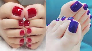 Versatile collection of easy to do toe nails art designs latest pedicure nails color for ladies [upl. by Akessej]