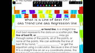 Unit 2 Scatter Plot and Lines of Best Fit [upl. by Halda]