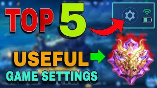 Best settings for mobile legends  mobile legends settings 2023 [upl. by Adnalram922]