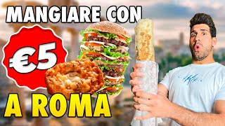 COME MANGIARE TANTO CON MENO DI 5 EURO A ROMA [upl. by Edbert]