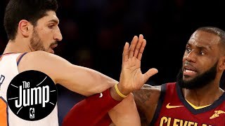 Smart for Enes Kanter and Frank Ntilikina to go after LeBron James  The Jump  ESPN [upl. by Bergmann]