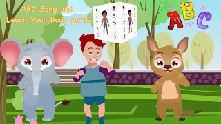 Learn your Body parts for kids ABC Song English Vocabulary nurseryrhymes kidssongs bodyparts [upl. by Hekking772]