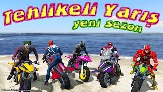 SÜPER MOTOR YARIŞLARI Tehlikeli Yarış Örümcek Adam Kara Panter [upl. by Wolfe81]