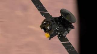 ExoMars 2016 Trace Gas Orbiter enters orbit [upl. by Yetac]