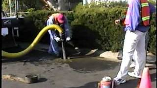 Potholing with Pacific Tek Vacuum Excavator Power Vac and a 416 inch Core Drill [upl. by Surbeck]