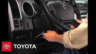 2007  2009 Tundra HowTo Tilt Steering Wheel  Toyota [upl. by Maje]