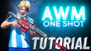 AWM One Shot 💙 Full Tutorial [upl. by Hteik]