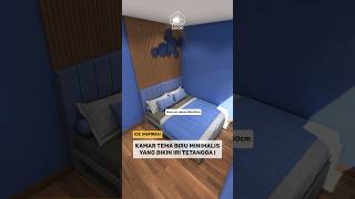 Dekorasi kamar tema biru minimalis shorts [upl. by Toback]