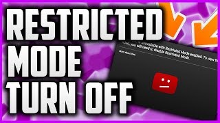 How To Turn Off Restricted Mode On YouTube [upl. by Haile]