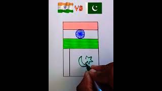 Allah aur bhagwan ne banaya ek insaan india vs Pakistan 🇮🇳 vs 🇵🇰 drawing beautiful shortvideo [upl. by Ivzt]