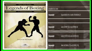 Legends Of Boxing PC Game  First Look and Fight Card Main Event Duane Bobick vs Teofilo Stevenson [upl. by Argela]