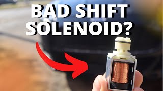 SYMPTOMS OF A BAD TRANSMISSION SHIFT SOLENOID [upl. by Eneleahs]