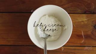 Kefir Cream Cheese Recipe Plant Based Option [upl. by Mitchel]