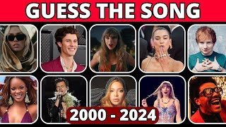 Guess the Pop Song 20002024  Music Quiz Challenge [upl. by Madora777]