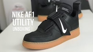 RETHINKING A CLASSIC  Nike Air Force 1 Utility Sneaker Unboxing [upl. by Adaner479]