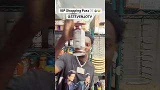 VIP Shopping Pass 🌟 🛒🤷‍♂️😂 stevenjotv [upl. by Nonnag]