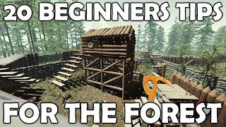 20 Beginners Tips for The Forest  Survival Game Guide [upl. by Nnanerak]