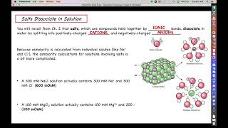 Human Physiology  NEW Chapter 3 Lecture  Part 3  Osmosis and Tonicity [upl. by Nylyoj]