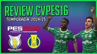 PES 2016 REVIEW DO MAIS NOVO PATCH DO CANAL VIRTUAL PARA TEMPORADA 2024 [upl. by Ahse]