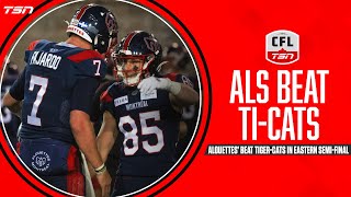 TigerCats fall to Alouettes in EasternDivision SemiFinals [upl. by Anitra]