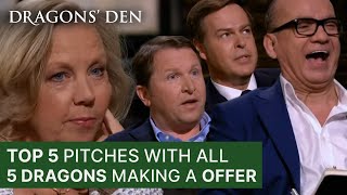 Top 5 Deals Where 5 Dragons Made An Offer  Dragons Den [upl. by Meekyh787]