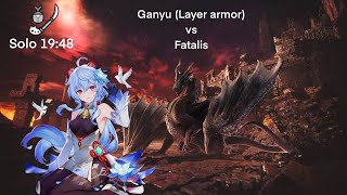 Ganyu vs fatalis MHW Insect Glaive solo Layer armor [upl. by Nala]